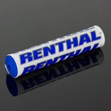 Renthal 10" White / Blue Crossbar Bar Pad for 7/8" Handlebars NEW