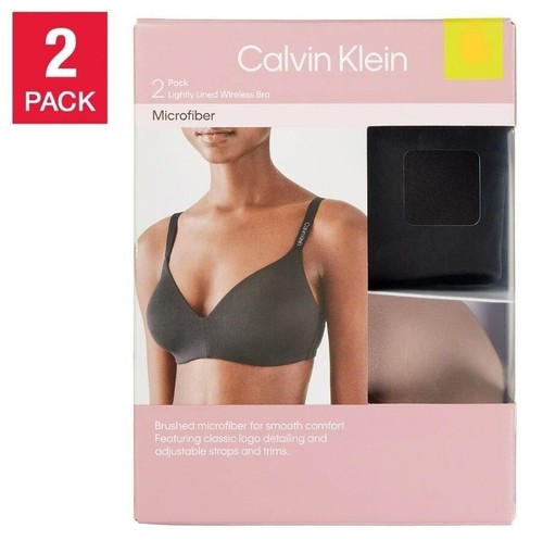 Calvin Klein 2-Pack Wireless T-shirt Bra Seamless Underwear XL 40C 40D 42B 42C - 第 1/10 張圖片