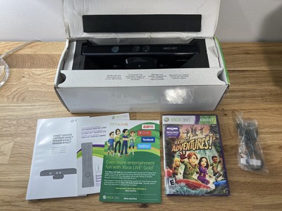 Microsoft Kinect Motion Sensor For Xbox 360 Genuine OEM CIB Box Complete Game