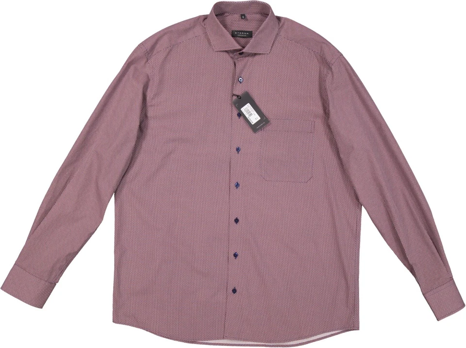 NEU! Eterna Herren Hemd Comfort Fit Langarm, 3381/85/E18V rot, blau u.weiß KW 41 - Bild 3 von 4