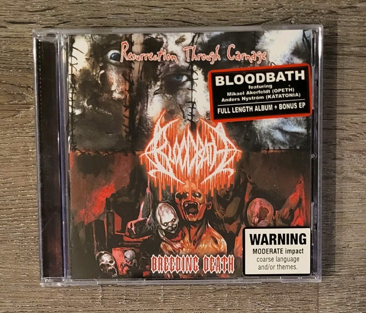BLOODBATH 'Resurrection Through Carnage, Breeding Death' CD Opeth