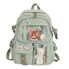 Mochila Escolar para Adolescentes Kawaii Lindo Oso Colegio Viaje Bolso Informal para Niñas Mujeres