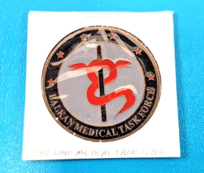 Rare Balkan Medical Task Force Challenge Coin Medal for Excellence 2'' Wide