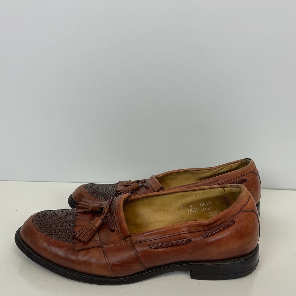 Allen Edmonds Cody Tassel Loafer Dress Shoes Leather Brown 