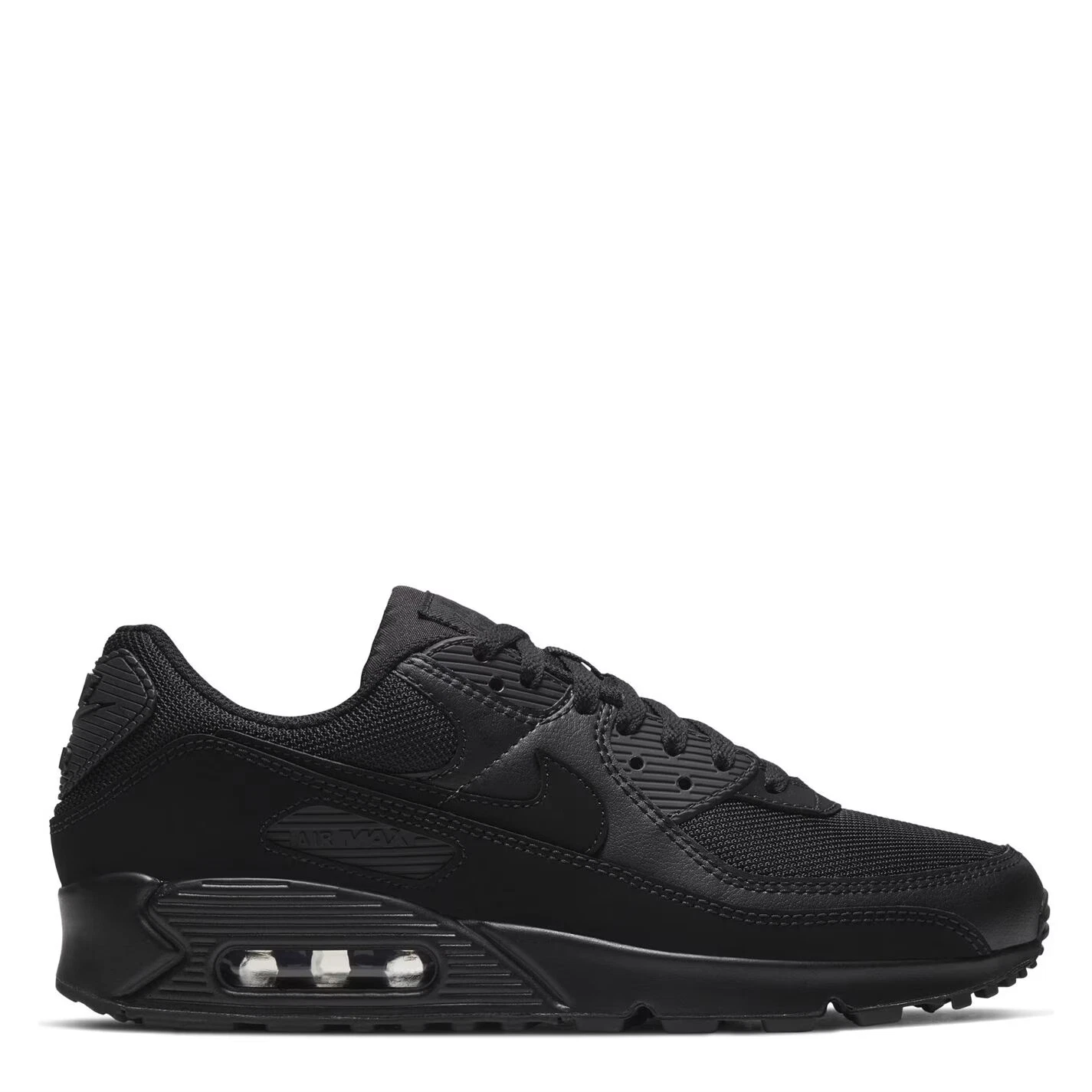 Nike Air Max 90 Mens Trainers in Black Shoes Footwear