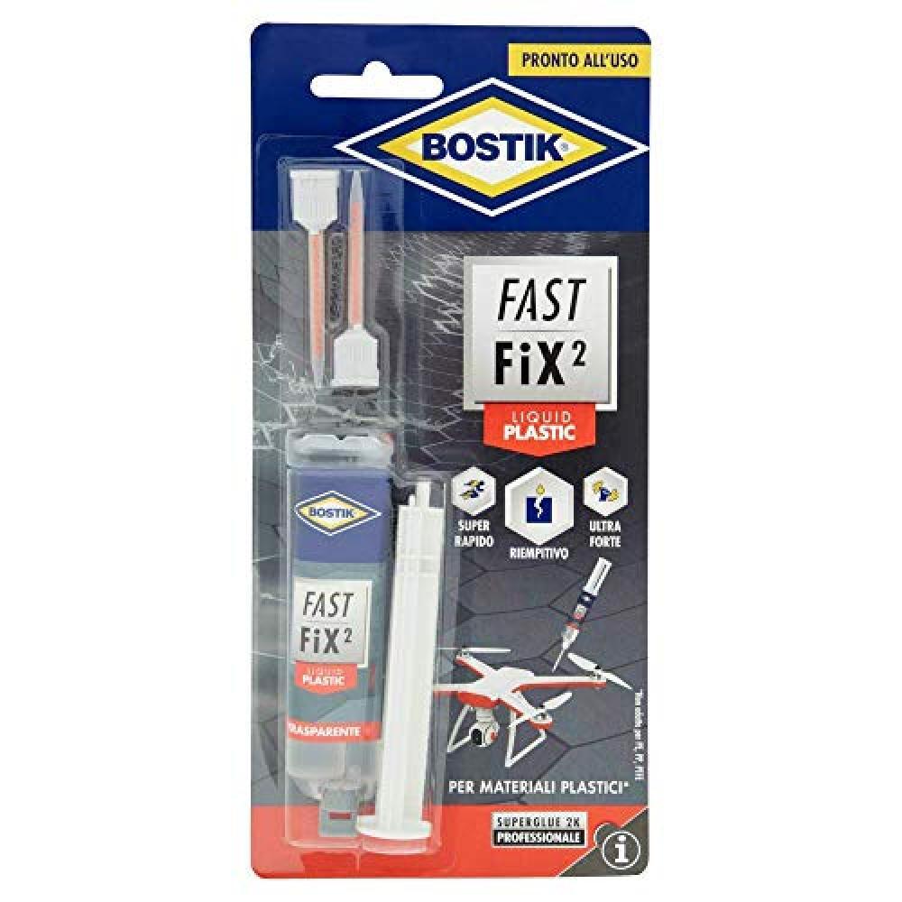 (TG. 10 GR) BOSTIK Fast Fix2 Liquid Plastic colle bicomponenti super forte e rap