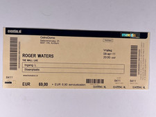 Roger Waters Pink Floyd Completo Biglietto Originale The Muro Gelredrome Aprile