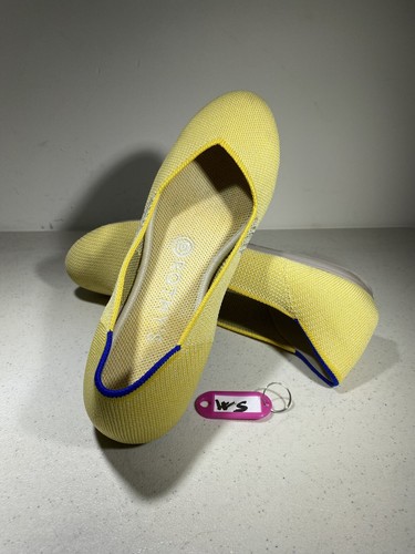 Rothy’s The Flat Women's Size 8 US Yellow Blue Sunshine Round Toe Slip On Shoes