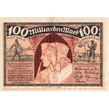 [#293332] Germany, Bielefeld, 100 Milliarden Mark, 1923-10-25, EF