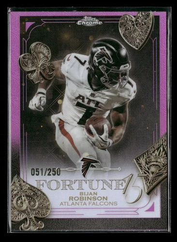 2025 Topps Chrome Bijan Robinson Pink Refractor (RAW)