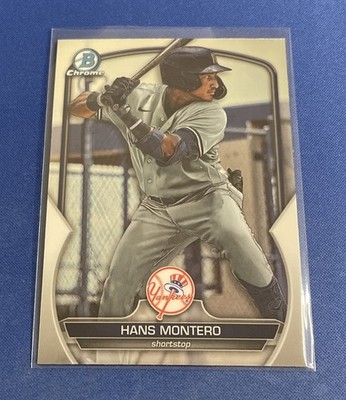 2023 Bowman Draft Chrome #BDC-12 Hans Montero New York Yankees