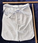 NWT TALBOTS, Size 16 SHIRT SKIRT with Tie Sash White And Blue Pin Stripe VN5084 — photo 9