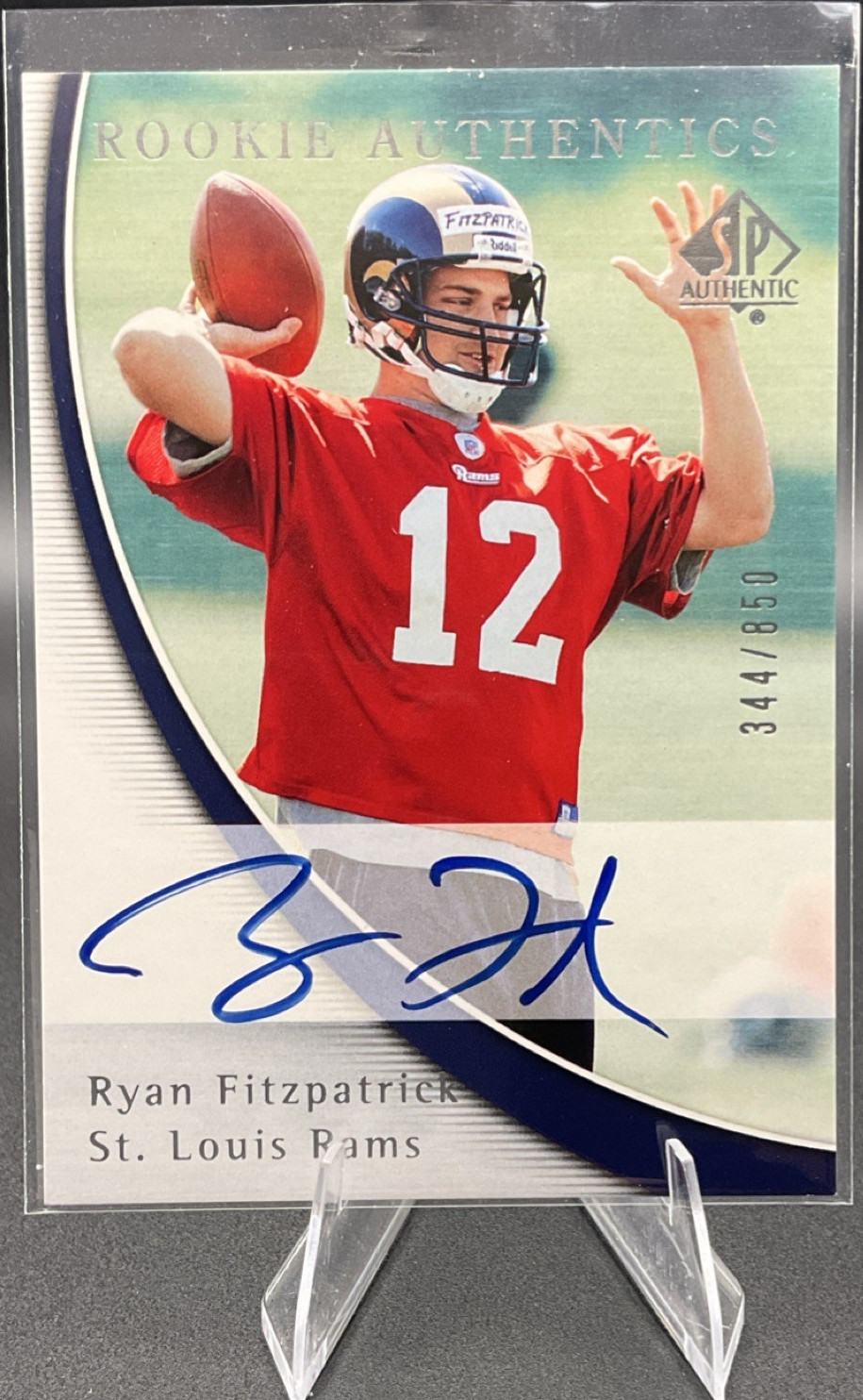 Ryan Fitzpatrick SP Authentic #195 Autograph