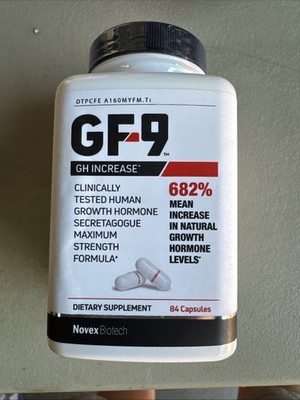 Novex Biotech GF-9 Growth Supplement - 84 Capsules Exp 01/2027 Free Shipping!