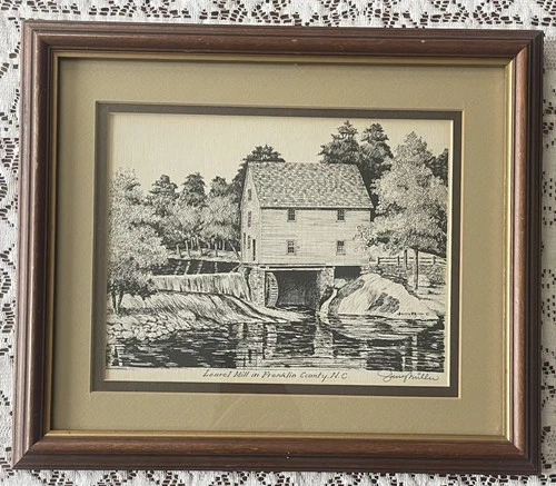 Jerry Miller Laurel Mill NC Signed  Framed North Carolina Art