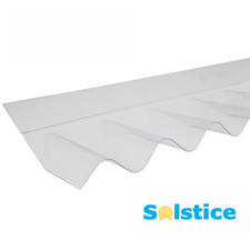 Solstice PVC Corrugated Roofing Sheet & Accessories | Clear & Bronze