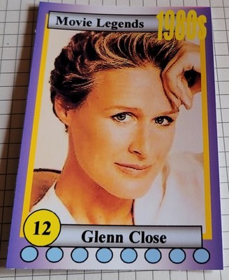 Film-Star GLENN CLOSE Portrait-Foto - Sammelbild / Trading Card #8313