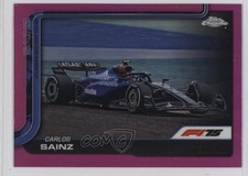 2025 Topps Chrome Formula 1 F1 Cars Pink Refractor /250 Carlos Sainz Jr #90 1pr3