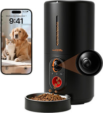 Automatic Dog Feeder with Camera,1080P HD Video with Night Vision, 5Ghz/2.4Ghz D