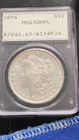 1896 PCGS MS63DMPL Morgan Dollar RATTLER HOLDER Deep Mirror Proof Like Stellar !