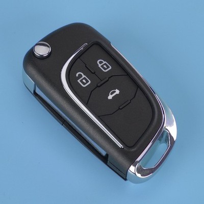 3 Button Flip Key Fob Case Shell Fits For Vauxhall Astra J Corsa E Insignia A