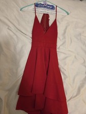 Windsor Dress Red Lace Backless Dress Size M Medium New No Tags