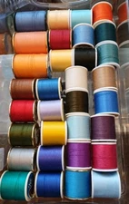 32 Coats & Clark Thread- Dual Duty  Spools-- 4755 yds total , Multi-Color