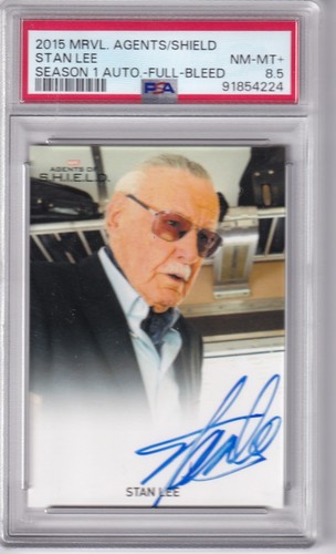 2015 Marvel Agents of Shield Stan Lee Autograph Auto Card PSA 8.5