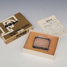 NOS Nikon F Focusing Screen Type D In Wrapper w/ Box Instructions