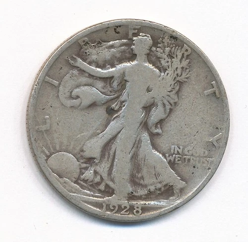 1928 S WALKING LIBERTY SILVER HALF DOLLAR