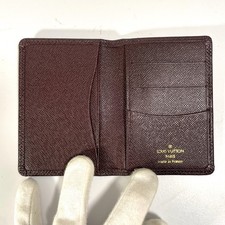 Louis Vuitton M30516 Organizer de Poche Taiga Card Case Holder burgun MI0968