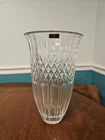 MARQUIS By WATERFORD 12” Tall “SHELTON”  Clear Cut Crystal Flower Vase GERMANY