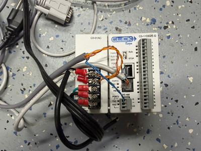 Automation Direct Koyo Click C0-11DD2E-D Program Module and C0-01AC Power Supply