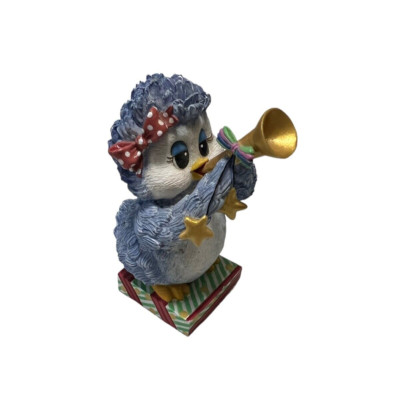 Sonshine Promises Resin Blue Bird Figurine Something To Toot About Cake Decor 3''