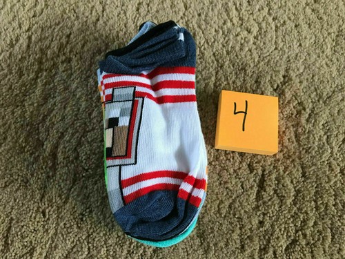 MINECRAFT No Show Socks Youth Assorted Sizes and Styles - Picture 4 of 9