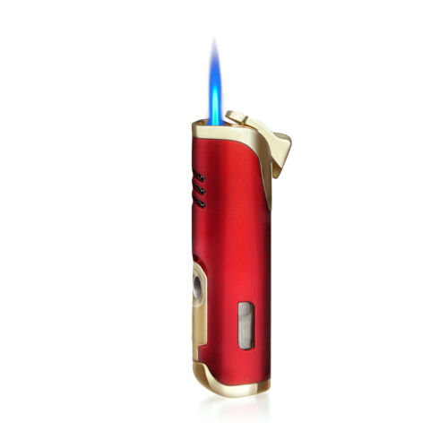 Torch Lighter Single Jet Flame Refillable Butane Lighter Windproof Lighter Punch - Picture 3 of 17