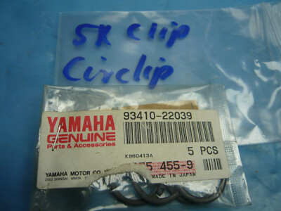 Yamaha  5x Sicherungsring Clip Circlip 93410-22039  Seegering