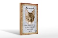 Holzschild Spruch 20X30 Cm Savannah Katze Exotisch Geschenk Schild Wooden Sign