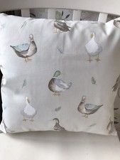 Clarke and Clarke Dunelm Jenny Ducks 16" Cushion Cover Shabby Chic Last Few