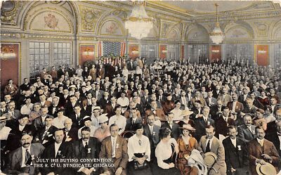 J60/ Chicago Illinois Postcard c1910 Buying Convention Business Crowd  332