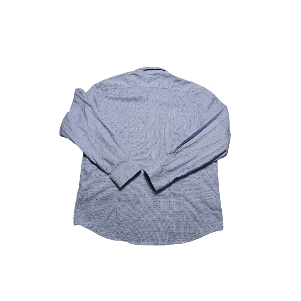 Robert Graham Para Hombre Talla - 2XL Ajuste A Medida Azul Manga Larga Con Botones XXL Foto 3 de 4