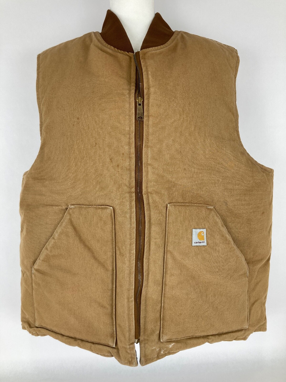 Carhartt Men's Arctic Quilt Lined Duck Vest Brown Men… Gem