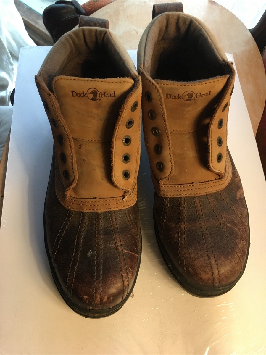 Duck Head W 39 M Duck Boots Made In Brazil Waterproof Leather Brown  Sturdy