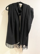 acne studios wool scarf Black