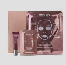 111SKIN 4-Pc Glow Radiance Set: 2 Masks, Serum, Zip Pouch - NIP Sealed
