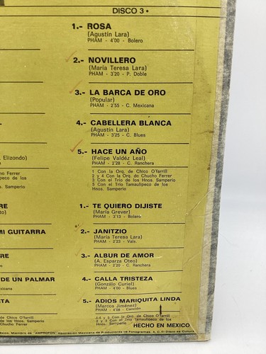 ALEJANDRO ALGARA (76’ ORFEON MEXICO 3x VINYL LP) Nm- - Picture 6 of 19
