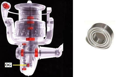 Penn oscillating gear bearing SPINFISHER V LIVE LINER 4500LL, 6500LL, 8500LL