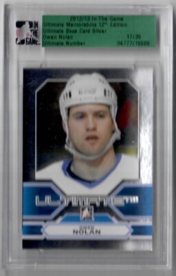 2012-13 Ultimate Memorabilia 12th Edition Owen Nolan Silver Base Card /30