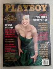 Playboy December 1990. Sherilyn Fenn. FACTORY SEALED ORIGINAL PLASTIC WRAP!