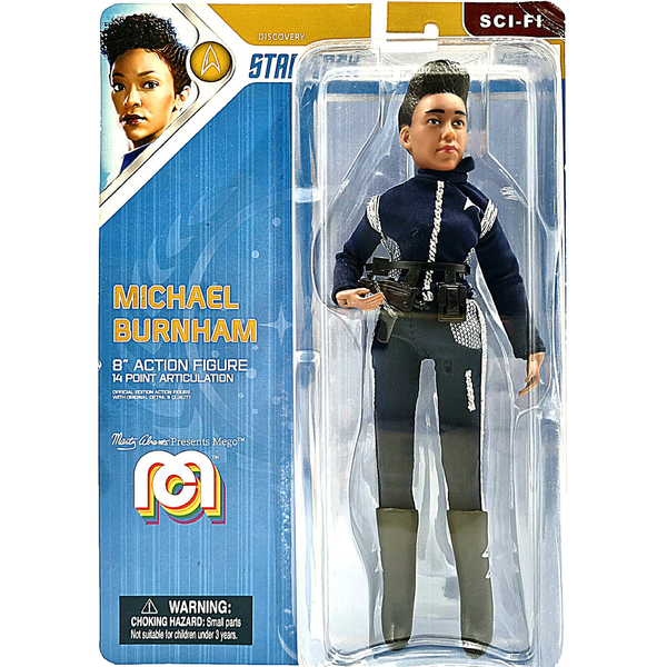 Michael Burnham Figure 2020 Star Trek Discovery SCI-FI Mego Ovp Toy Tv Movie Neu-image